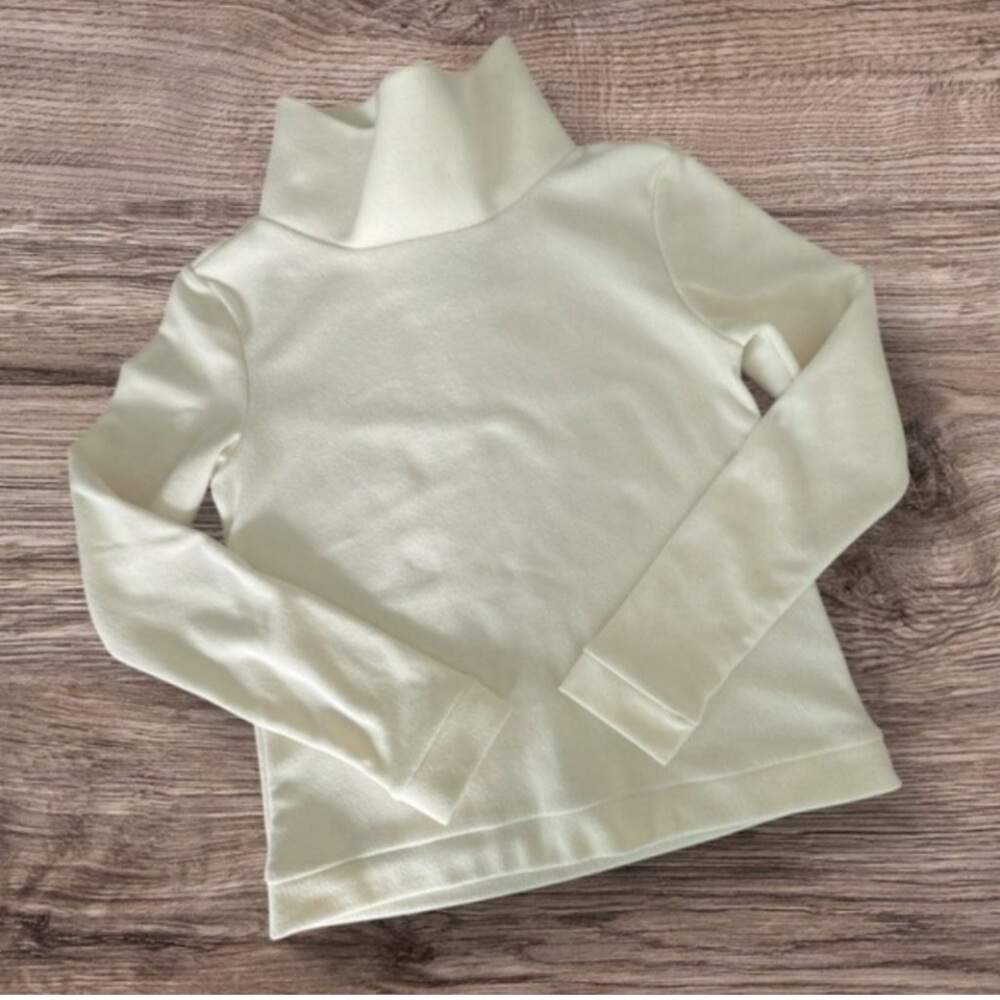 Dudley Stephens Park Slope Turtleneck Cream Terry Fleece XS
